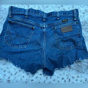 Wrangler shorts distressed cut offs